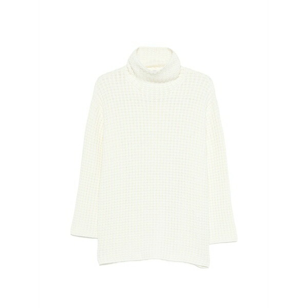 トーテム レディース 編み物\u0026スウェーター アウター Whipstitch sweater White