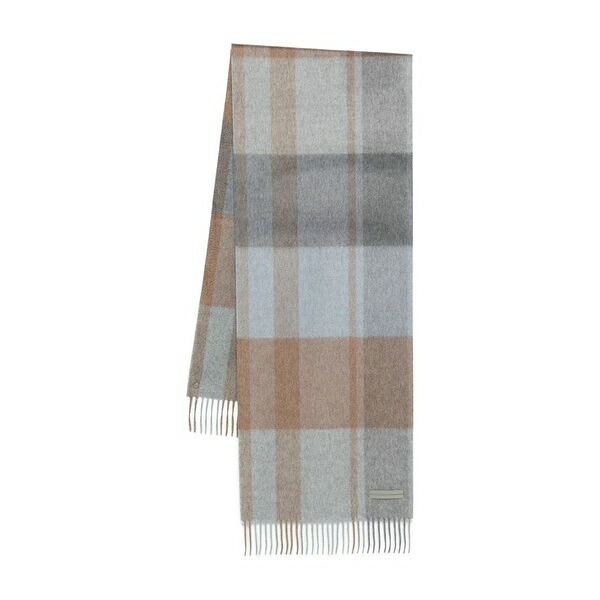 ゼニア メンズ えり巻き・袈裟・えり巻き 付属物 Fringed-detail scarf Blue