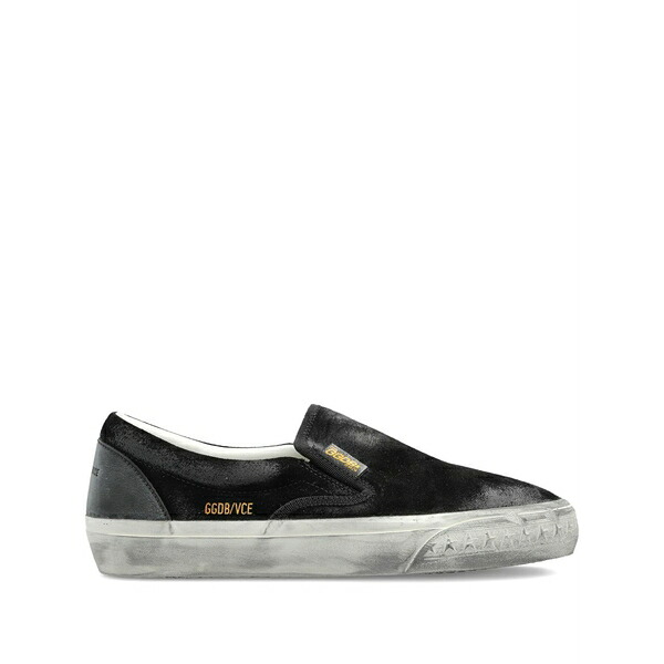 ゴールデングース レディース スリッポン・ローファー シューズ Vce penstar suede slip-on sneakers Black