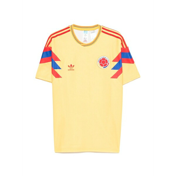 アディダス メンズ Tシャツ トップス Chevron logo t-shirt Yellow