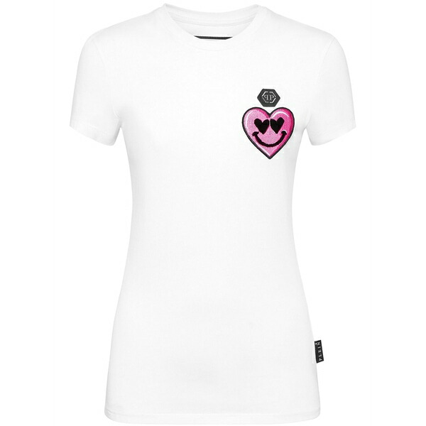 フィリップ飾り気の無い レディース プルオーバー トップス Cotton t-shirt White