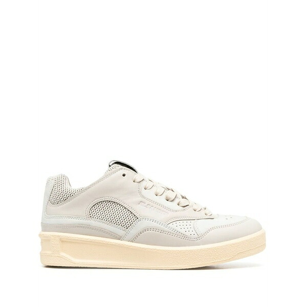ジル・サンダー レディース スニーカー シューズ Panelled low-top sneakers Grey