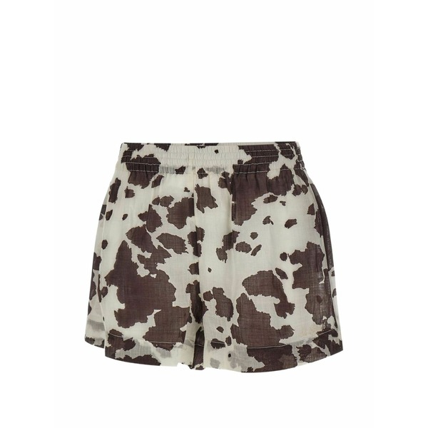 エムシーツーセイントバース レディース 心地よいズボン下 ボトムス Meave animal-print shorts Neutrals