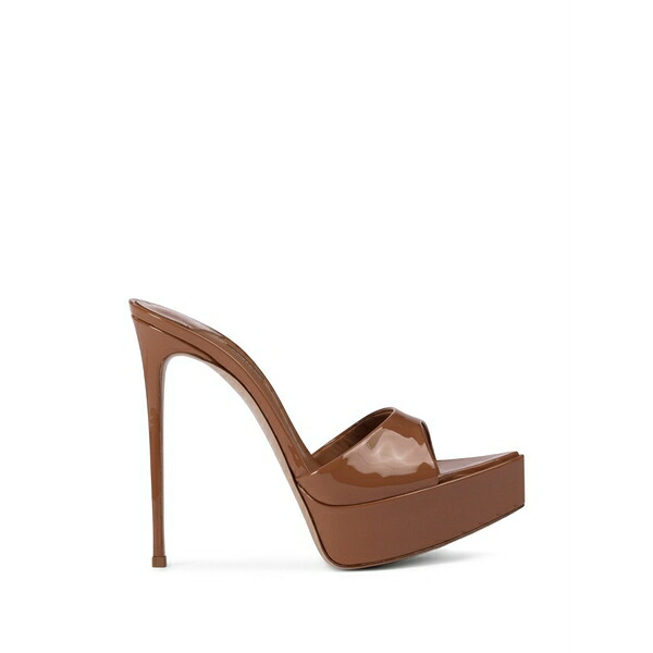 ル シラ レディース サンダル シューズ Platform-heel sandals Brown