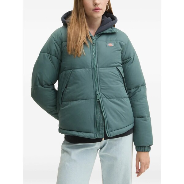 ディッキーズ レディース 上衣＆上衣 アウター Hooded quilted jacket Green