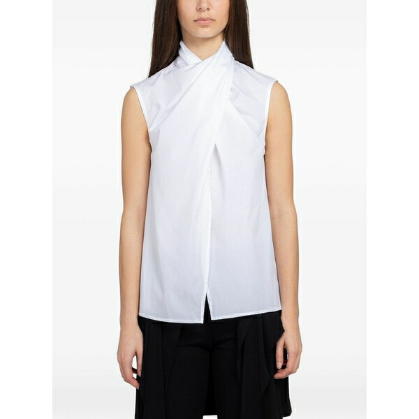 ボーフィー レディース シャツ トップス Calla crossover sleeveless blouse White｜asty 82,390円