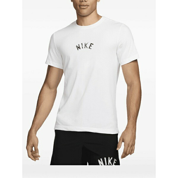 ナイキ メンズ プルオーバー トップス Dri-fit logo-print t-shirt White