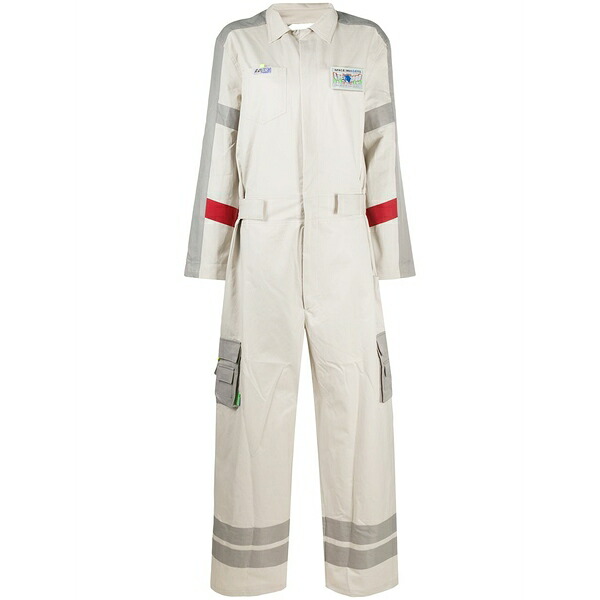 アーダーエラー レディース 衣裳 トップス Oversized colour block jumpsuit Neutrals