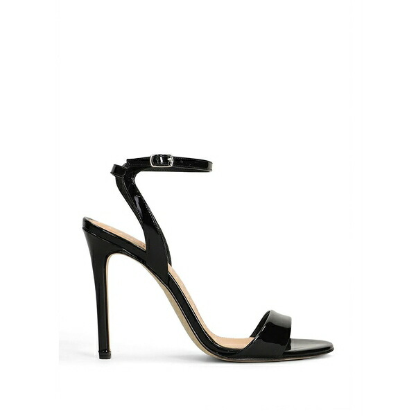 ザ・セラー レディース サンダル シューズ Patent-leather ankle-strap sandals Black
