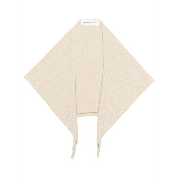 エクストリームカシミア レディース 消音装置・袈裟・えり巻き 添え物 Roll-neck knitted scarf Neutrals
