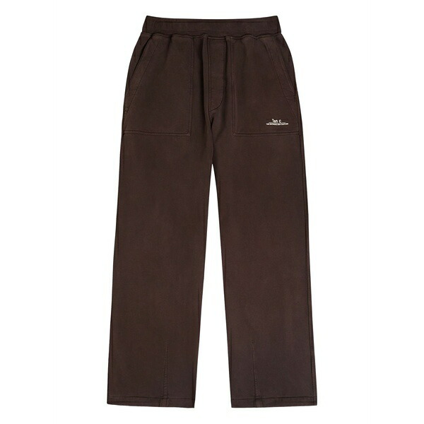 テンシー メンズ 心地よいズボン下 ボトムス Patch-pocket split sweatpants Brown