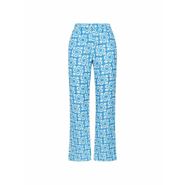マリパルミ レディース 心地よいズボン下 ボトムス Printed trousers Blue