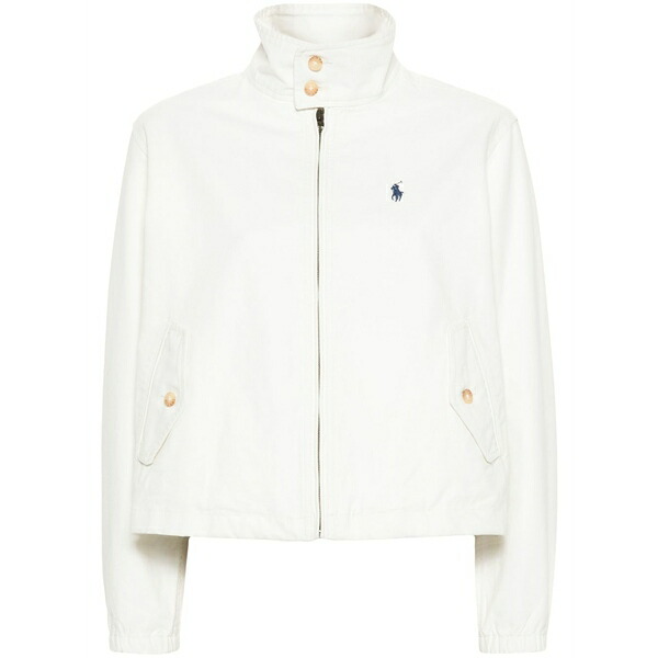 ラルフローレン レディース 上衣＆上衣 アウター Cotton canvas jacket White