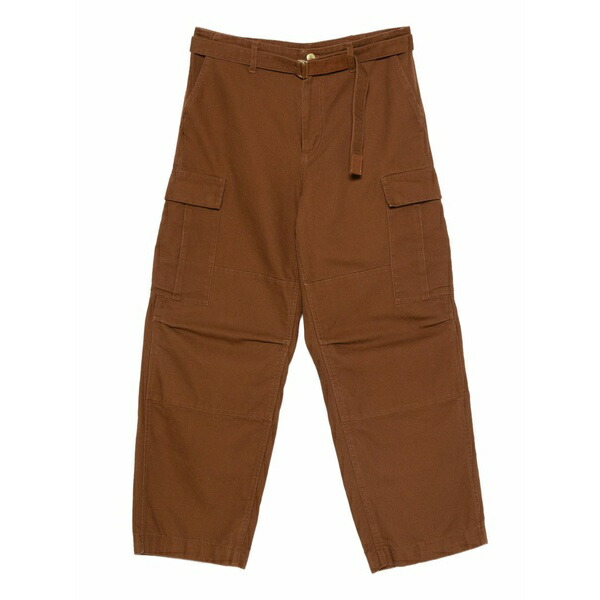 サカイ メンズ 心地よいズボン下 ボトムス X carhartt wip duck cotton trousers Brown