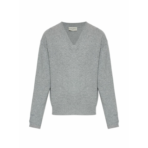 オフィシンジェネレール メンズ 編み物\u0026プルオーバー アウター Manu v-neck knitwear Grey