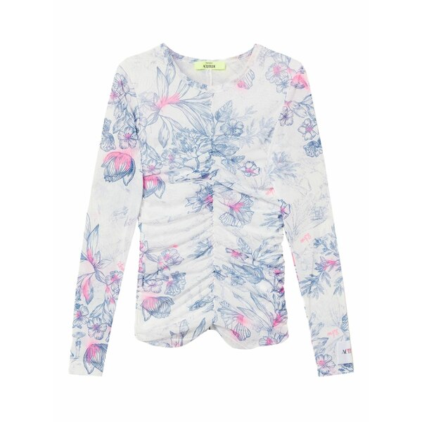 ツイン仕掛ける レディース プルオーバー トップス All-over print top  Neutrals