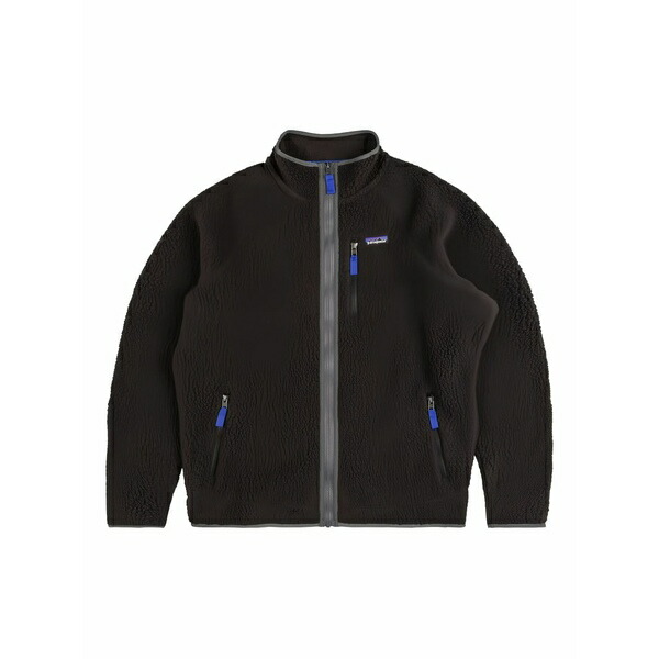 パタゴニア メンズ 上衣＆上衣 アウター Zipped fleece jacket Black