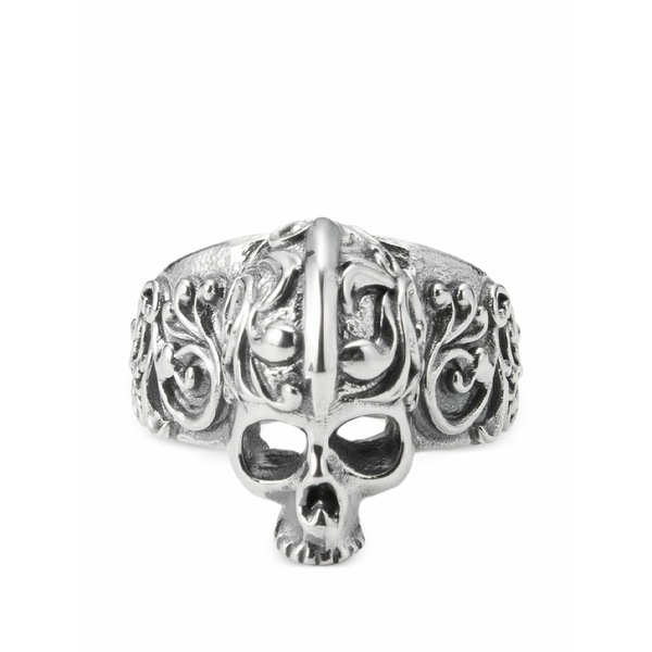 エマニュエレ ビコッキ メンズ 輪っか 付属物 Large skull ring Silver