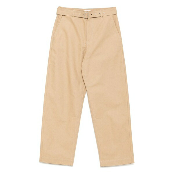住みか 稲荷 メンズ 心地好いズボン下 ボトムス Belted trousers Brown