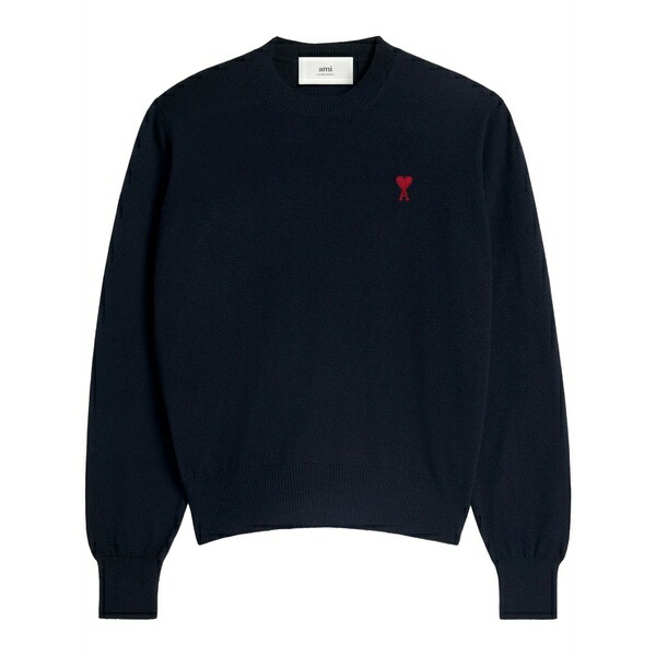 意中の女 メンズ 編み物\u0026プルオーバー アウター Ami de coeur sweater Blue