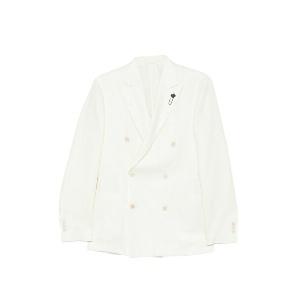 ラルディーニ メンズ 上衣＆上衣 アウター Double-breasted blazer Neutrals