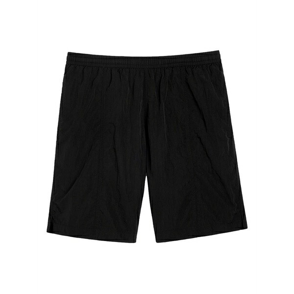 意中の女 メンズ 心地好いズボン下 ボトムス Ami de coeur-plaque swim shorts Black