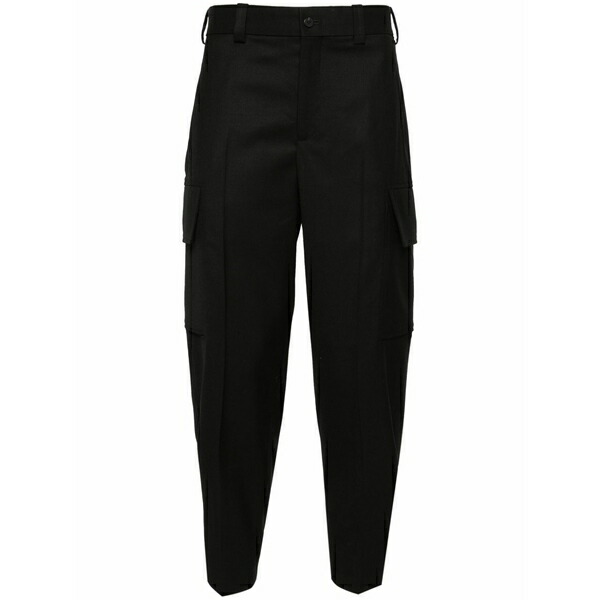 ニールバレット メンズ 心地よいズボン下 ボトムス Tapered cargo trousers Black