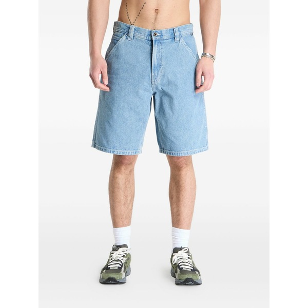 バンズ メンズ 心地よいズボン下 ボトムス Chore loose denim shorts Blue