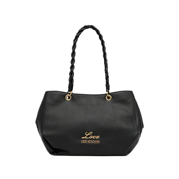 優しいこと モスキーノ レディース トートバッグ 御徒面子 Braided-handle tote bag Black