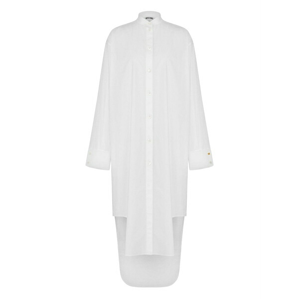 モスキーノ レディース 衣裳 トップス Button-up shirt dress White