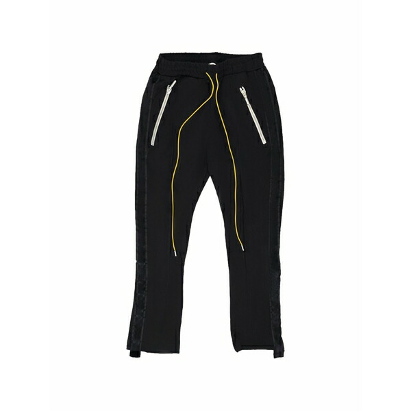 ルード メンズ 心地よいズボン下 ボトムス Traxedo side-stripe track pants Black