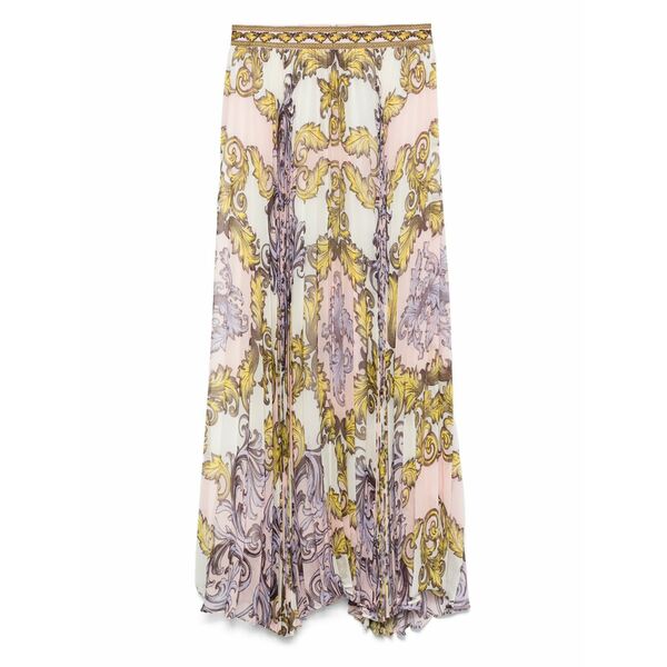 アリス アンド オリビア レディース スコート ボトムス Embroidered-waistband maxi skirt White