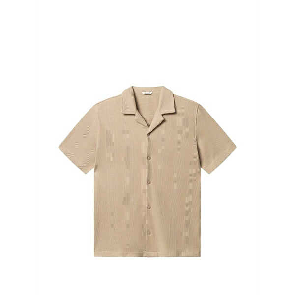 ギャバ メンズ プルオーバー トップス Gabvalente wup waffle-knit shirt Neutrals