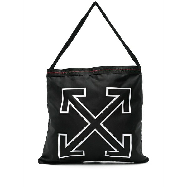 象牙色 メンズ トートバッグ 御徒面子 Heritage tote bag Black