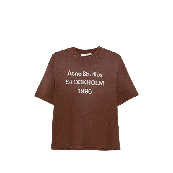 アクネ ストゥディオズ メンズ プルオーバー トップス Graphic t-shirt Brown