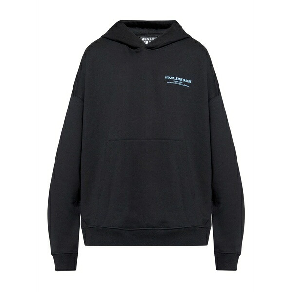 呼びりん探し回る メンズ パーカー・スウェットシャツ アウター Logo-print hoodie Black