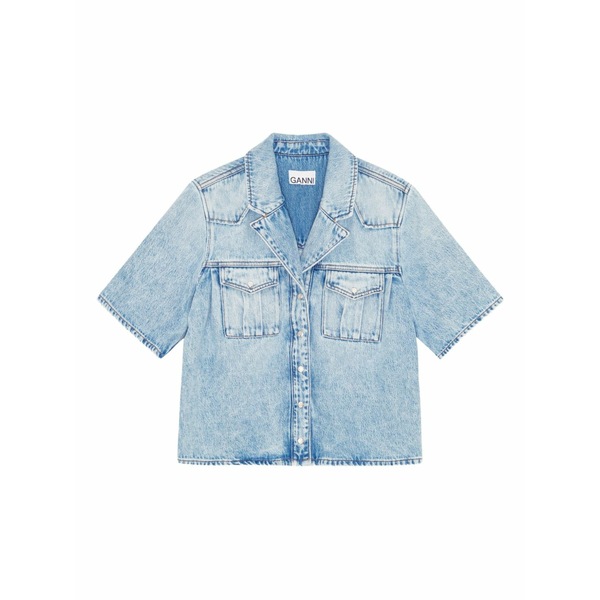 ガニー レディース プルオーバー トップス Denim shirt Blue