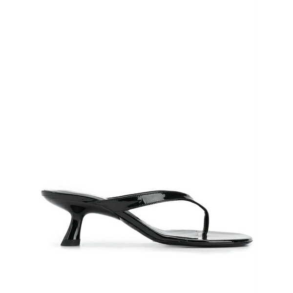 サイモン銀鏡 レディース サンダル シューズ Slip-on sandals Black