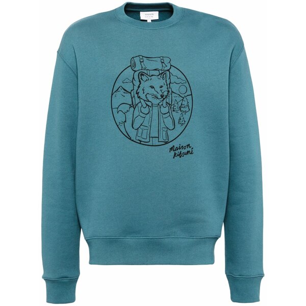 棲み家 狐狸 メンズ パーカー・スウェットシャツ アウター Rambling fox sweatshirt Blue