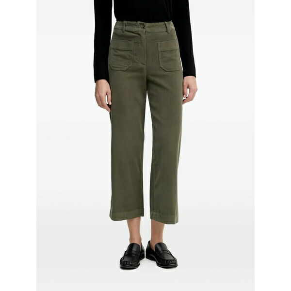ベネトン  レディース 心地好いズボン下 ボトムス Cropped pocket trousers Green
