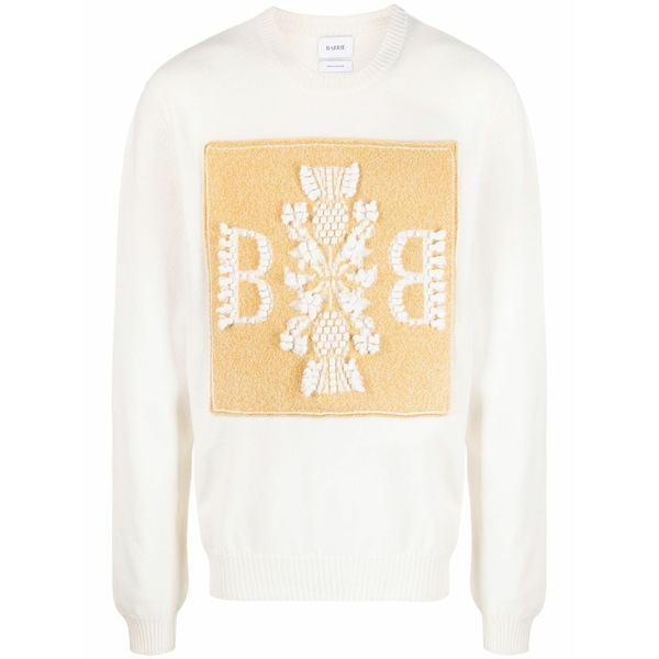 バリー メンズ 編み物\u0026スウェーター アウター Embroidered cashmere jumper Neutrals