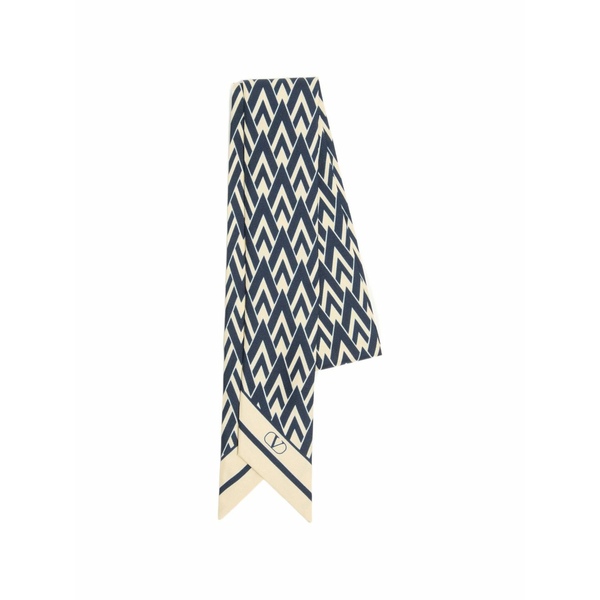 ヴァレンティノ ガラヴァーニ レディース えり巻き・袈裟・えり巻き 付属物 Toute la v silk bandeau scarf Blue