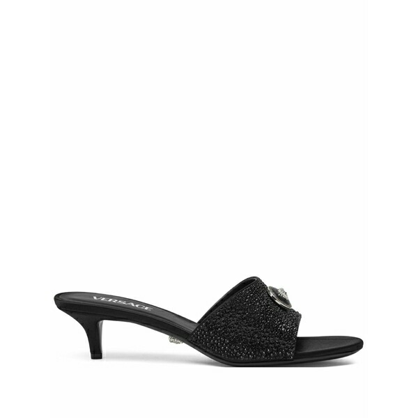 ヴェルサーチ レディース サンダル シューズ 45粍 alia medusa embellished mules Black