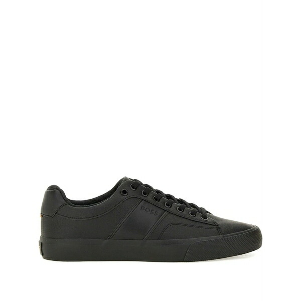 主任者 メンズ スニーカー シューズ Lace-up panelled sneakers Black