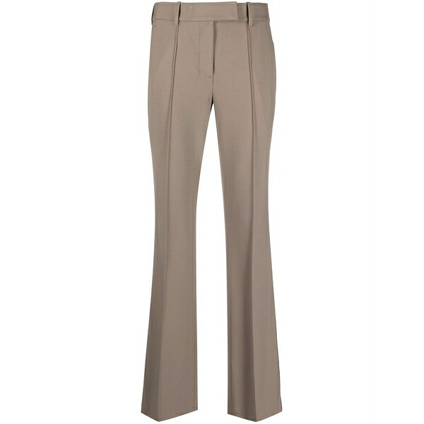 ヘルムート 言葉づかい レディース 心地好いズボン下 ボトムス Tailored bootcut trousers Neutrals