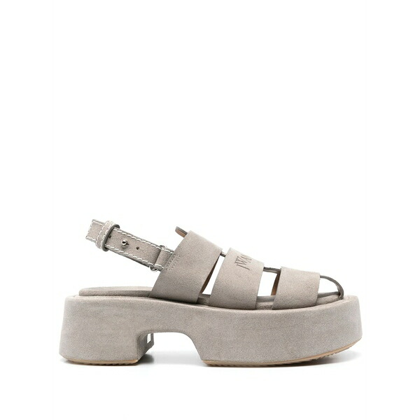 J.W.アンダーソン レディース サンダル シューズ Suede platform fisherman sandals Grey