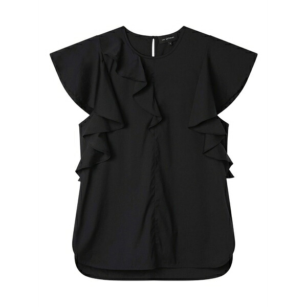 リーマシュー レディース プルオーバー トップス Ella ruffle-detail blouse Black