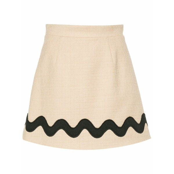 ジャンパトゥ レディース スコート ボトムス Wave tweed mini skirt Neutrals