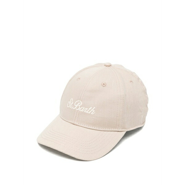 エムシーツーセイントバース メンズ 鳥打ち帽 付属物 Logo-embroidered baseball cap Neutrals