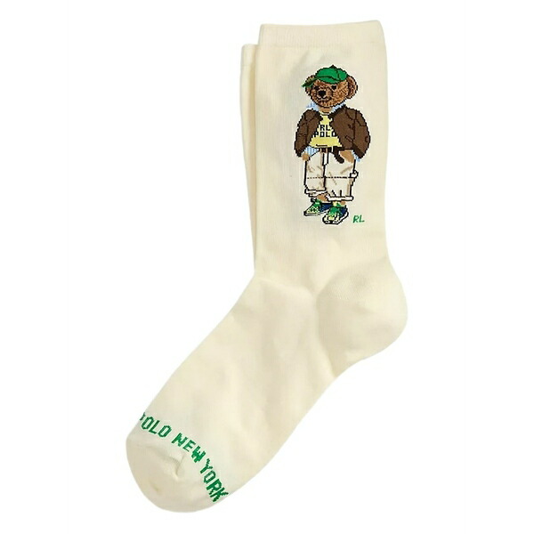 ラルフローレン レディース ソックス アンダーお召しもの Bear graphic socks Neutrals
